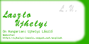 laszlo ujhelyi business card