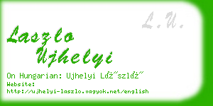 laszlo ujhelyi business card